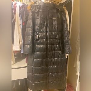 Puffer Long Coat with Hat